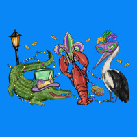 Mardi Gras Alligator Crawfish Pelican Zipper Hoodie | Teevron