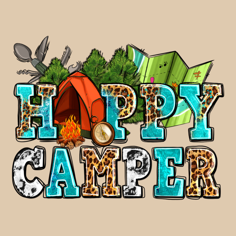 Happy Camper With Trees And Map Heavyweight Sweatshirt by AdoDesignShop | Teevron