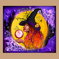 Witch With Crystal Ball Tumbler Vintage Tee | Teevron