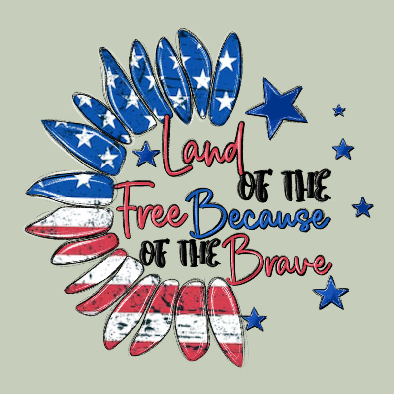 Land Of The Free Because Of The Brave Ladies Tee by MaliasSmallBusiness | Teevron
