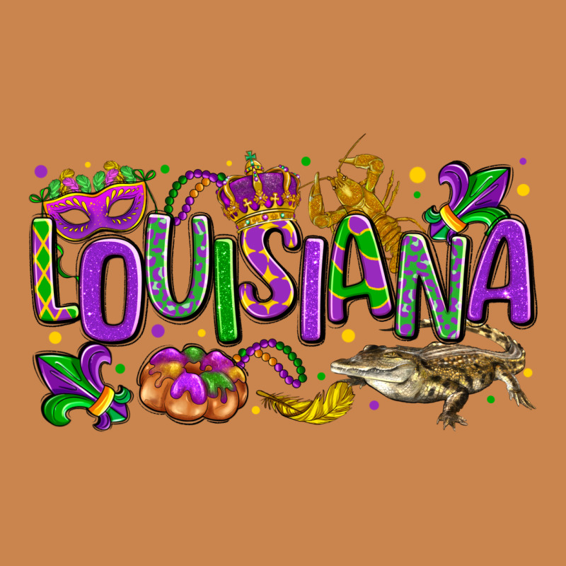 Louisiana Mardi Gras Heavyweight Hoodie by LillyAllenDesigns | Teevron