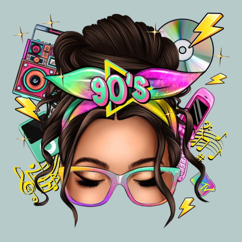 90s Messy Bun Heavy Core Tee by texasbilliewilder | Teevron