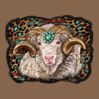 Merino Ram With Leopard Background Premium Tee | Teevron