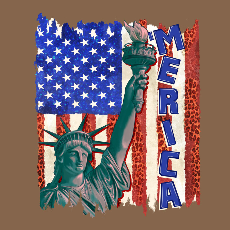 Usa Flag With Statue Of Liberty Premium Tee by texasbilliewilder | Teevron