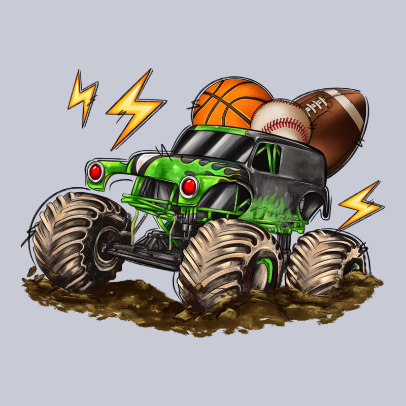 Monster Truck Sports Heavyweight Hoodie by LillyAllenDesigns | Teevron