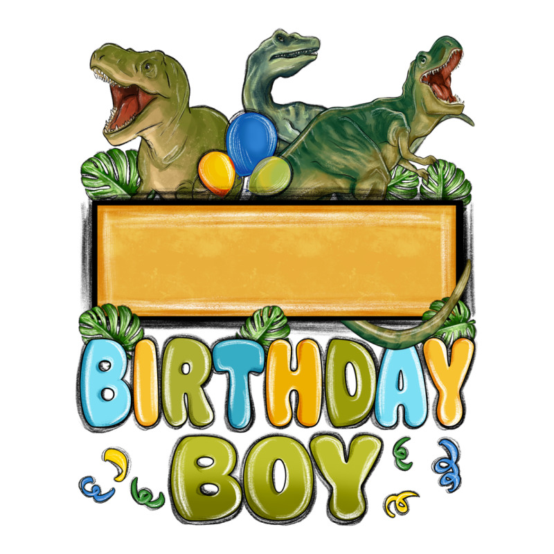 Customized Dinosaur Birthday Boy Ladies Tee by MaliasSmallBusiness | Teevron