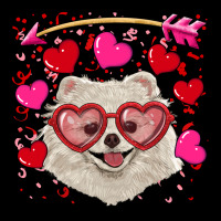 Valentine's Day White Pomeranian Heavy Core Tee | Teevron