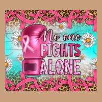 Breast Cancer  No One Fıghts Alone Tumbler Vintage Tee | Teevron