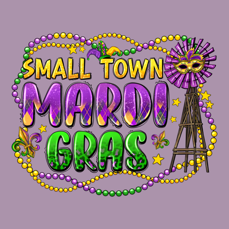 Small Town Mardi Gras Heavyweight Hoodie by LillyAllenDesigns | Teevron
