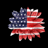 American Flag Sunflower Ladies Tee | Teevron