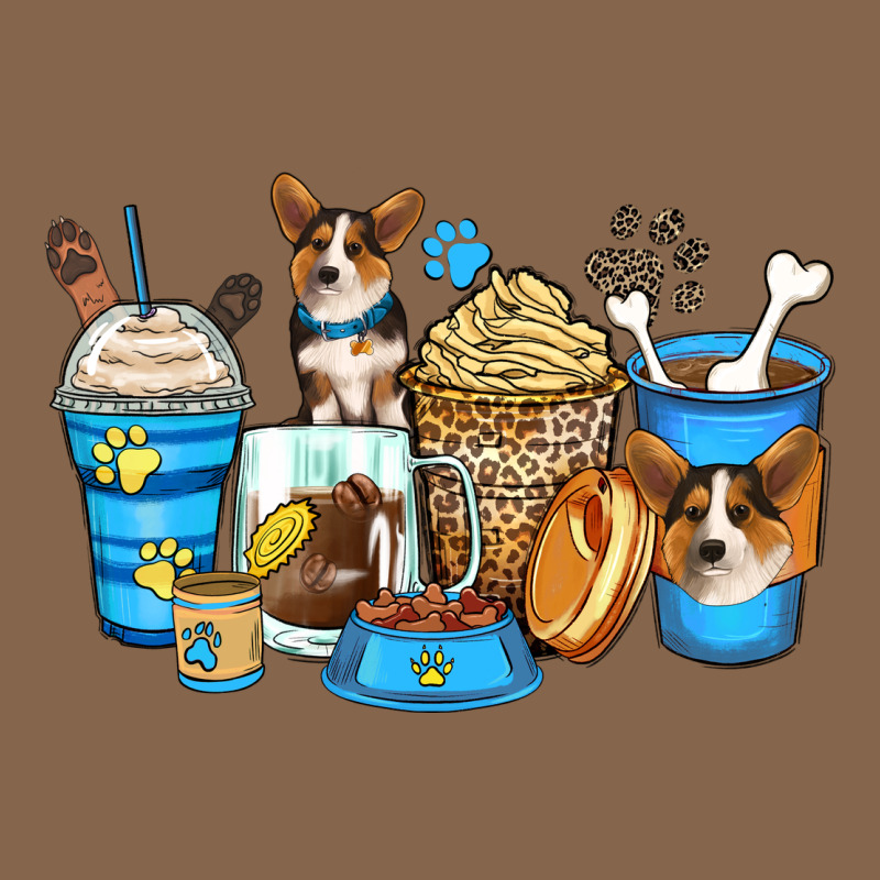 Corgi Coffee Cups Premium Tee by Zillion Design Studio | Teevron