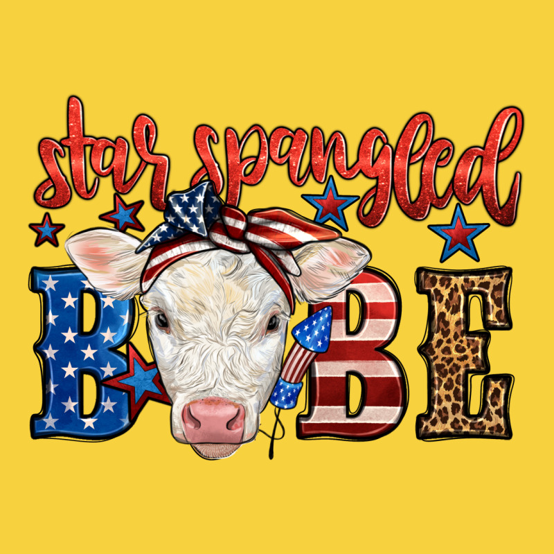 Western Star Spangled Baby Cow Premium Sweatshirt by LillyAllenDesigns | Teevron