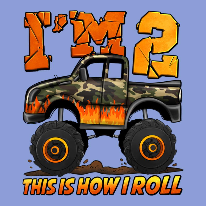 I'm Two This Is How I Roll Monster Truck Birthday Long Sleeve Tee by Jasminsmagicworld | Teevron
