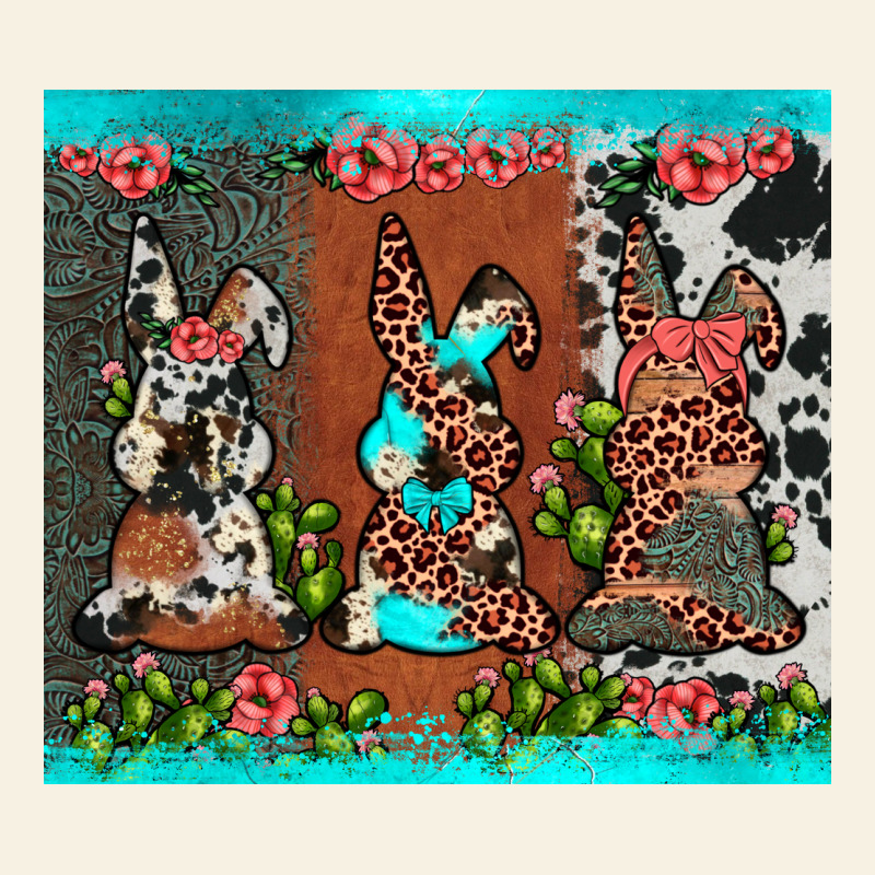 Easter Bunny's Leopard Cowhide Cactus Vintage Tee by JahusDesignShop | Teevron