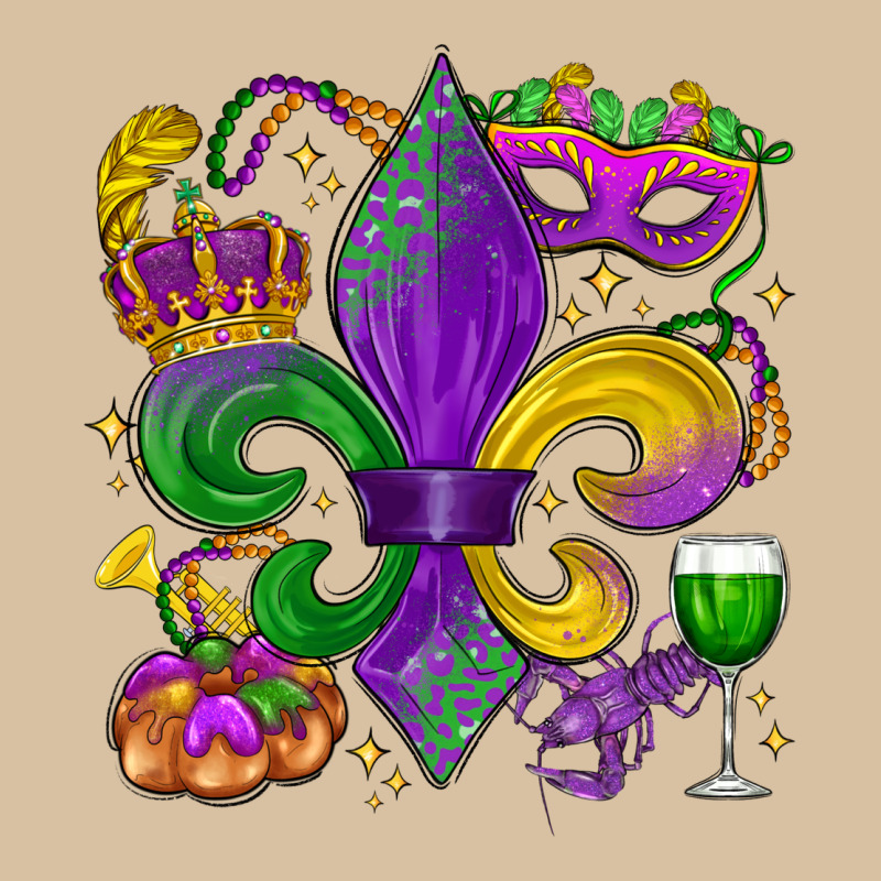 Mardi Gras Fleur De Lis Heavyweight Hoodie by LillyAllenDesigns | Teevron