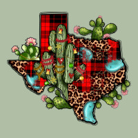 Cactus Christmas Texas Map Urban Heavy Tee | Teevron