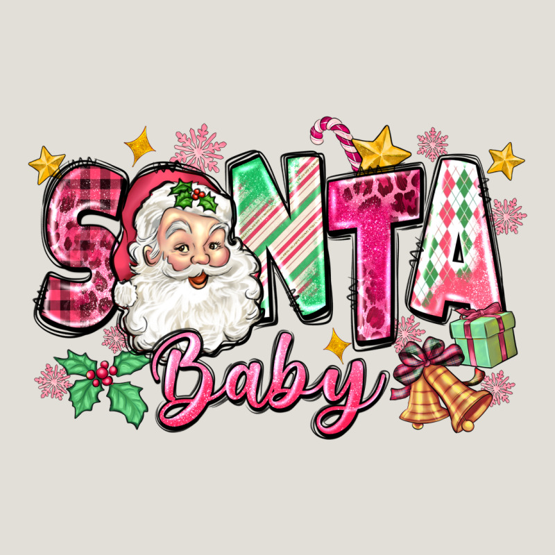 Pink Santa Baby Christmas Heavy Core Tee by Zillion Design Studio | Teevron