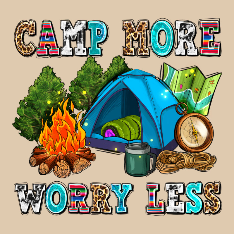 Camp More Worry Less Heavyweight Sweatshirt by AdoDesignShop | Teevron
