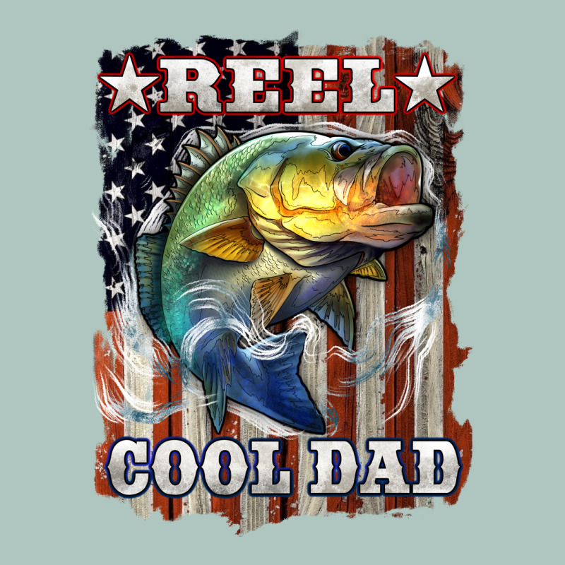 Reel Cool Dad Bass 4th Of July Premium Sweatshirt by LillyAllenDesigns | Teevron