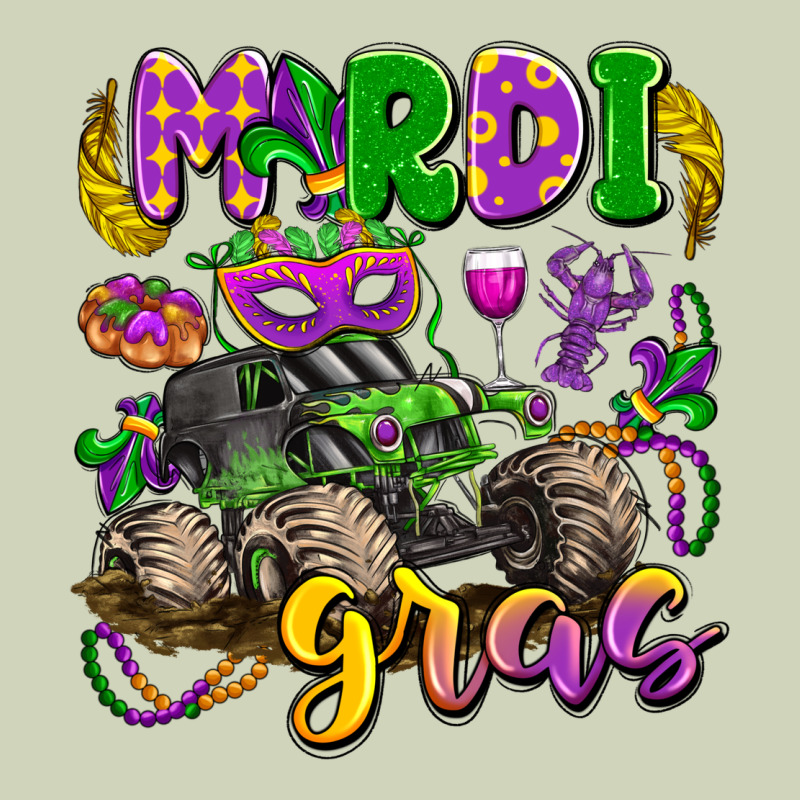 Mardi Gras Monster Truck Heavyweight Hoodie by LillyAllenDesigns | Teevron