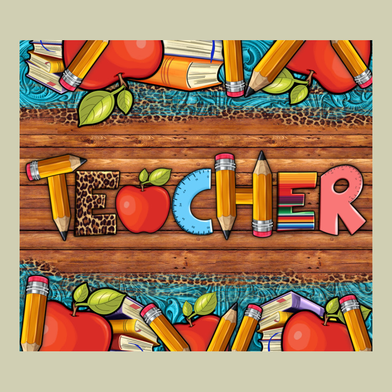 Teacher And Pens Apples Books Leopard And Tooled Leather Tumbler Heavy Core Tee by Artiststas | Teevron