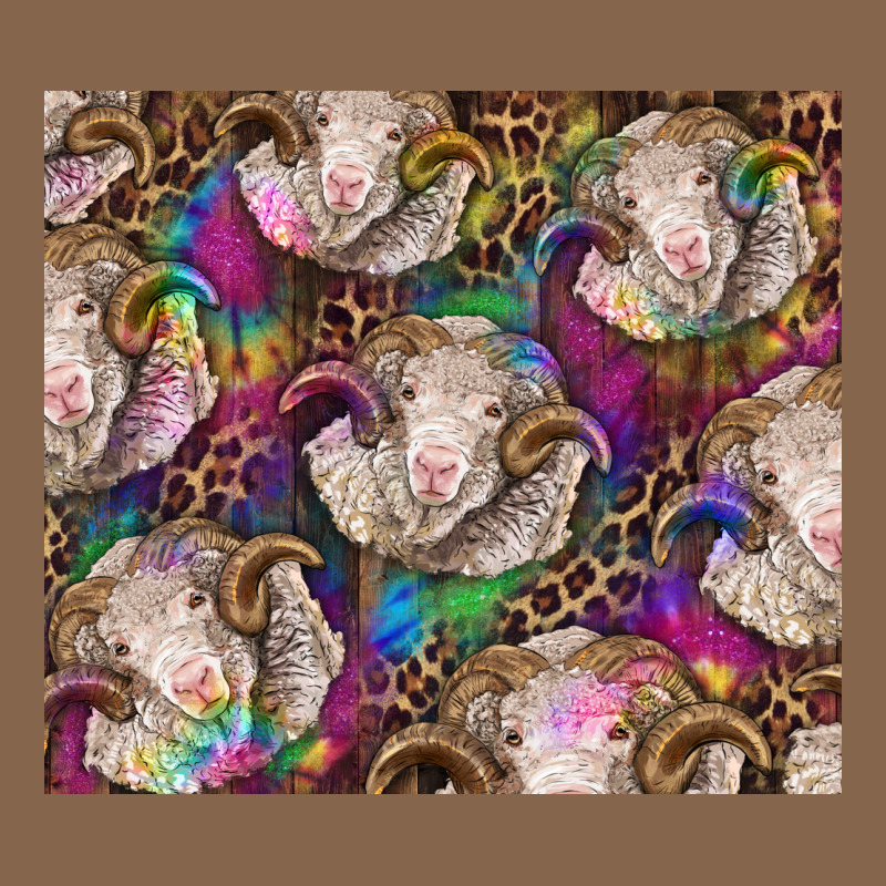 Merino Ram Tie Dye Tumbler Premium Tee by BarkalooDesign | Teevron