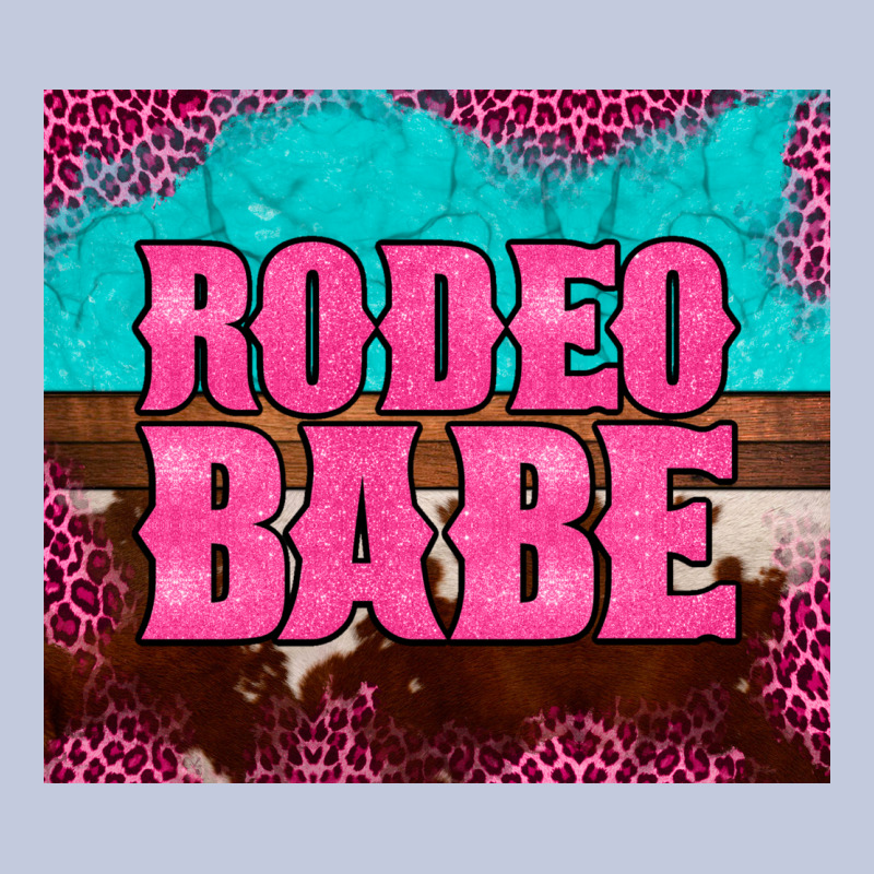 Rodeo Babe Cowhide Leopard Turquoise Long Sleeve Tee by BarkalooDesign | Teevron