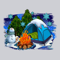 Winter Camping With Camp Fire Heavyweight Sweatshirt | Teevron