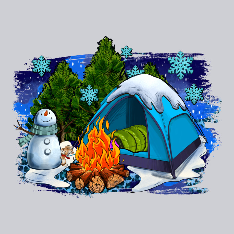 Winter Camping With Camp Fire Heavyweight Sweatshirt by AdoDesignShop | Teevron