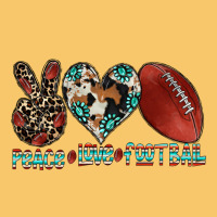 Peace Love Football Vintage Hoodie | Teevron