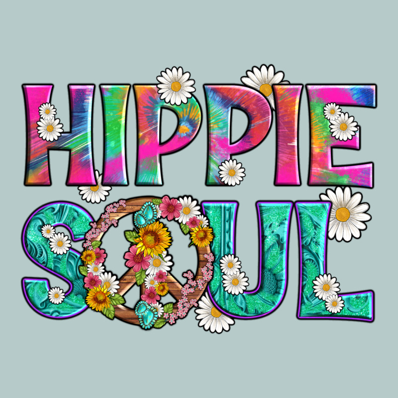 Hippie Soul With Tie Dye And Flowers Heavy Core Tee by Artiststas | Teevron