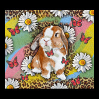 Watercolor Easter Bunny With Daisy Heavy Core Tee | Teevron