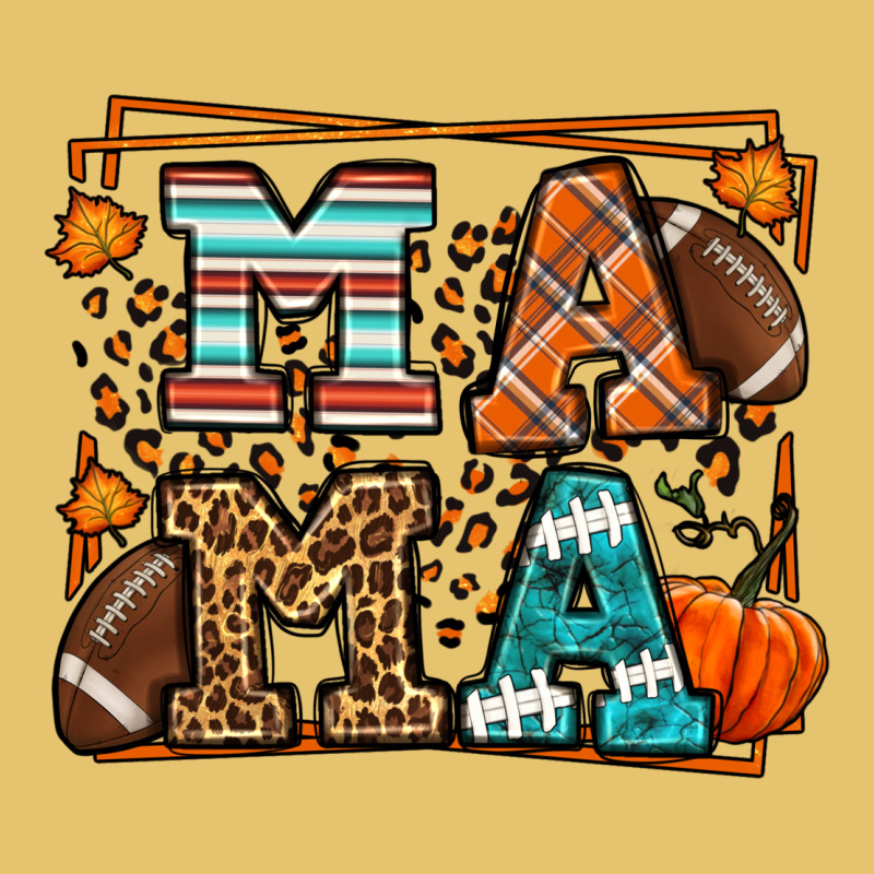 Fall American Football Autumn Mama Premium Sweatshirt by LillyAllenDesigns | Teevron