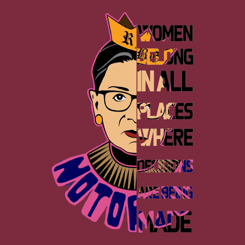 Rbg Ruth Bader Ginsburg Women Belong In All Places Premium Hoodie by Bettercallsaul | Teevron