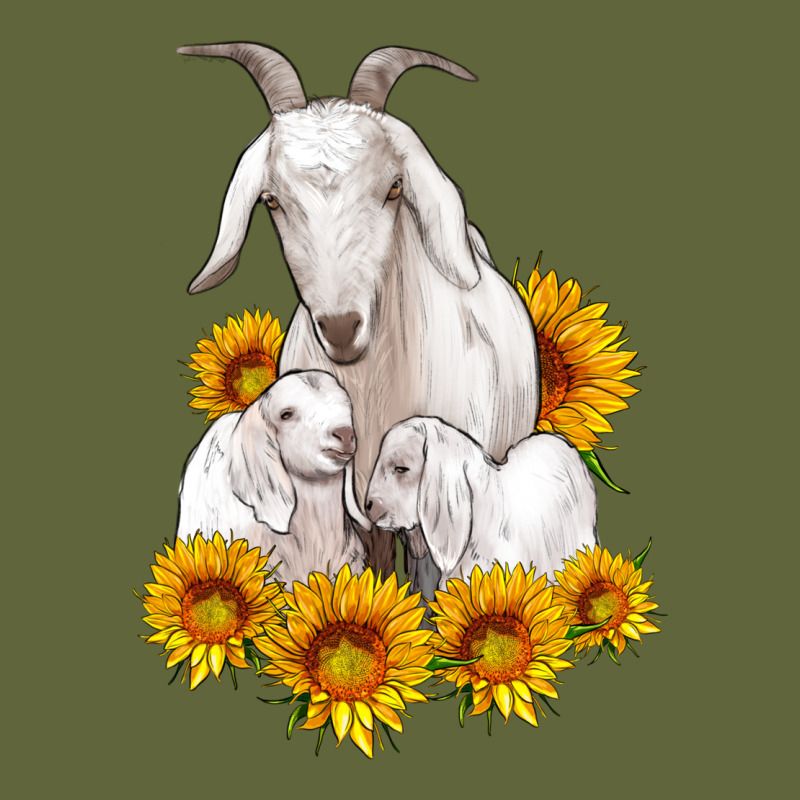 Goat Family With Sunflowers Classic Tee by Artiststas | Teevron