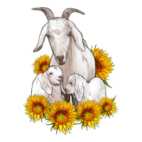 goat family with sunflowers | Teevron