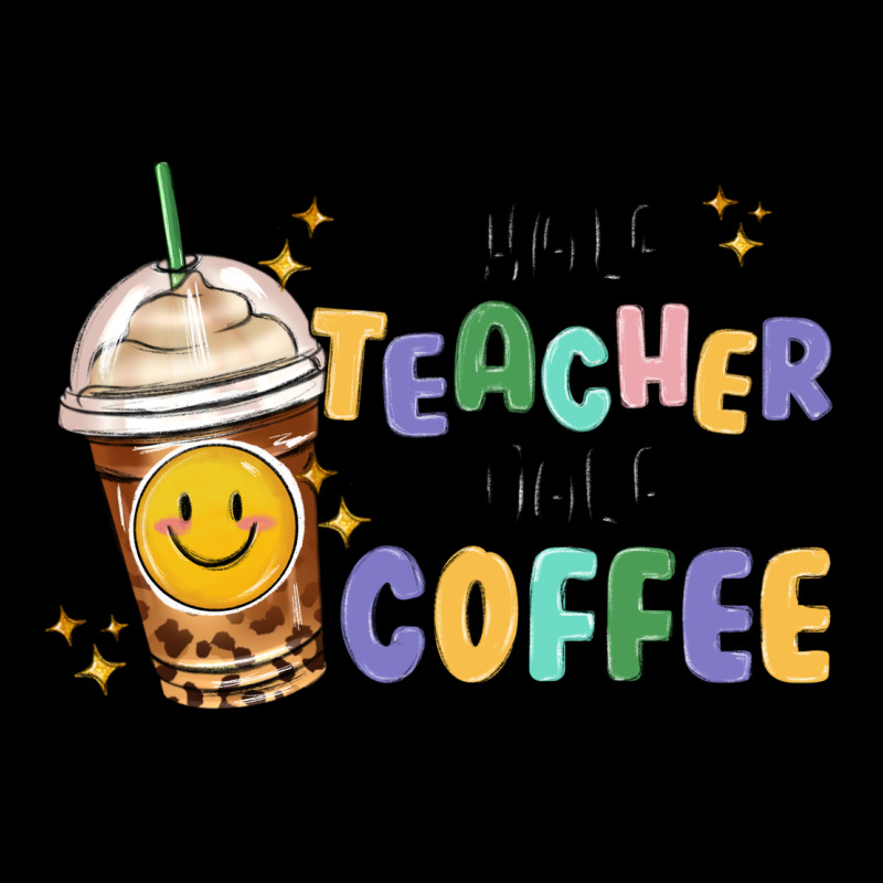 Half Teacher Half Coffee Ladies Tee by MaliasSmallBusiness | Teevron