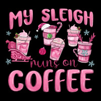 My Sleigh Runs On Coffee Ladies Tee | Teevron