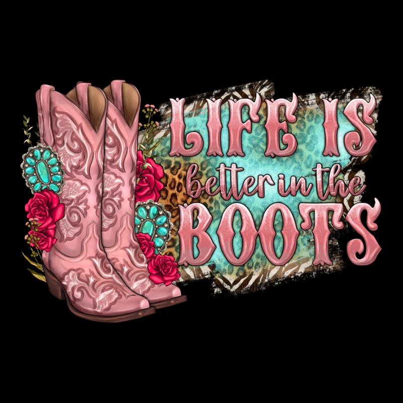 Life Is Better In The Boots Heavy Core Tee by texasbilliewilder | Teevron
