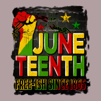 Juneteenth Fist Free Ish Since 1865 With Background Vintage Hoodie | Teevron