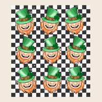 Boujee Checker Board Leprechaun Zipper Hoodie | Teevron