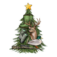 Hunting Christmas Tree Ladies Tee | Teevron