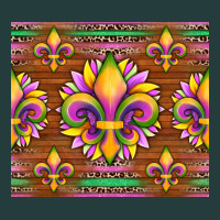 Mardi Gras Sunflowers Fleur, De Lis Glitter Leopard Background Classic Tee | Teevron