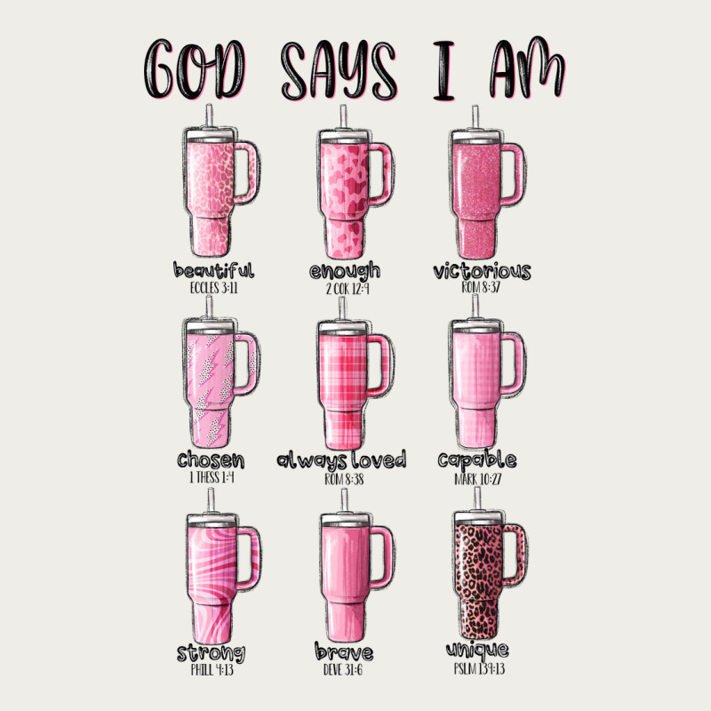 God Says I Am Bible Verse Stanley Zipper Hoodie by MaliasSmallBusiness | Teevron