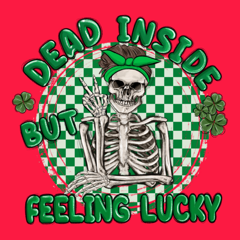 Dead Inside But Feeling Lucky Zipper Hoodie by MaliasSmallBusiness | Teevron