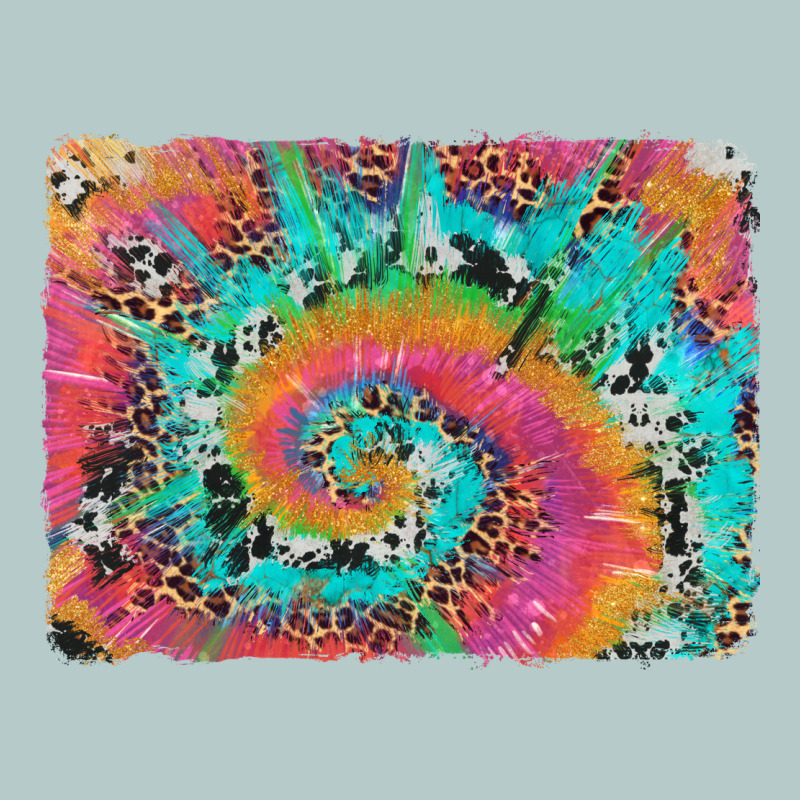 Tie Dye Leopard Cowhide Glitter Background Heavy Core Tee by Artiststas | Teevron