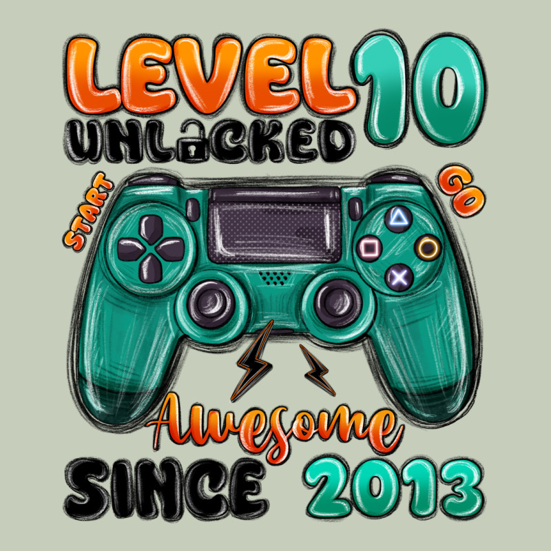 Level 10 Unlocked Awesome Since 2013 Ladies Tee by MaliasSmallBusiness | Teevron