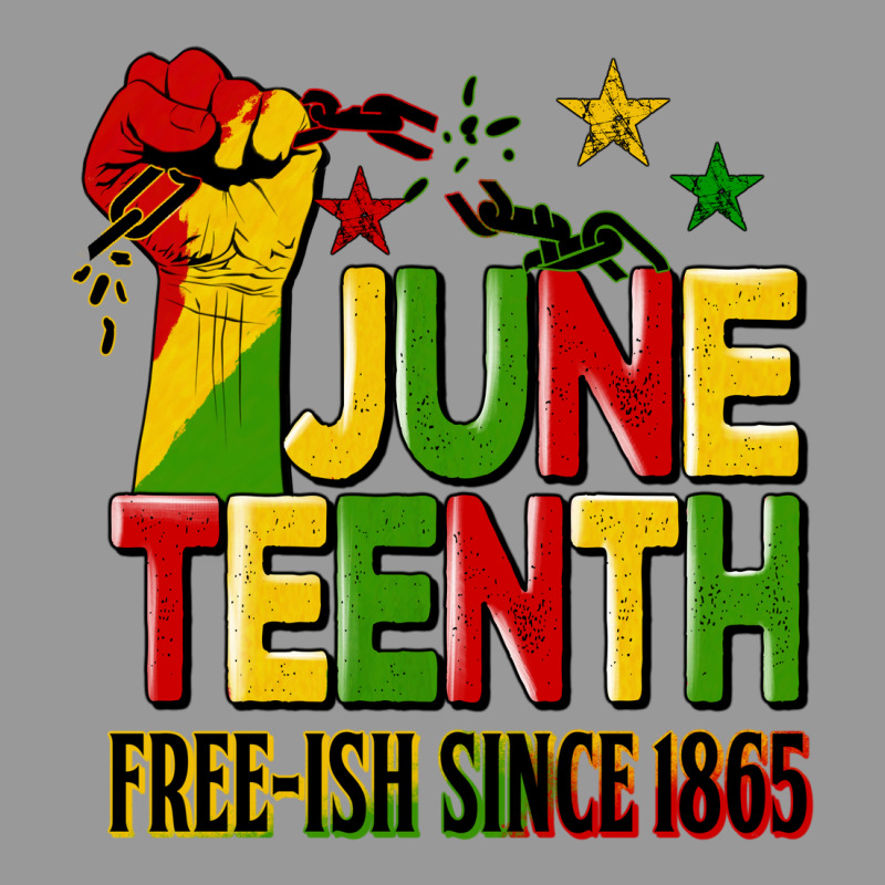 Juneteenth Fist Free Ish Since 1865 Vintage Hoodie by HRA Design Shop | Teevron