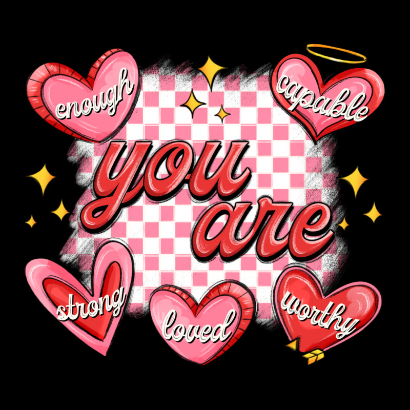 Valentines Day Positive Affirmations Ladies Tee by MaliasSmallBusiness | Teevron