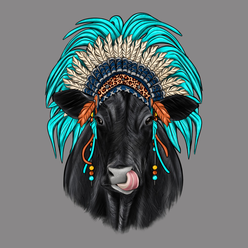 Black Angus Indian Headdress Vintage Tee by JahusDesignShop | Teevron